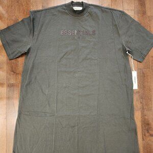 Essentials Fear of God women's green short sleeve dress